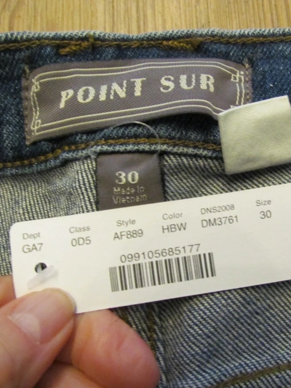 NWT Point Sur for J.Crew Women's Size 30 Skinny Flare Jean Style - Picture 4 of 5